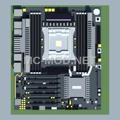 Intel X99 Motherboard Pixel Art