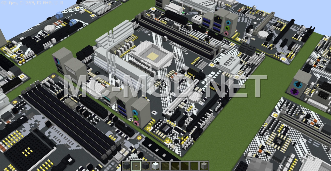 Intel Z490 Motherboard Voxel Art