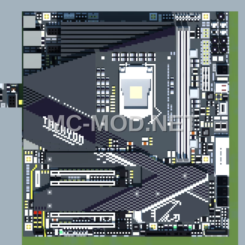 Intel Z590 Aorus Tachyon Voxel Art