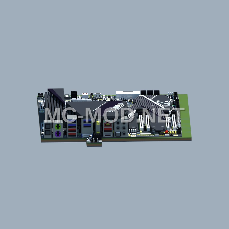 Intel Z590 Aorus Tachyon Voxel Art