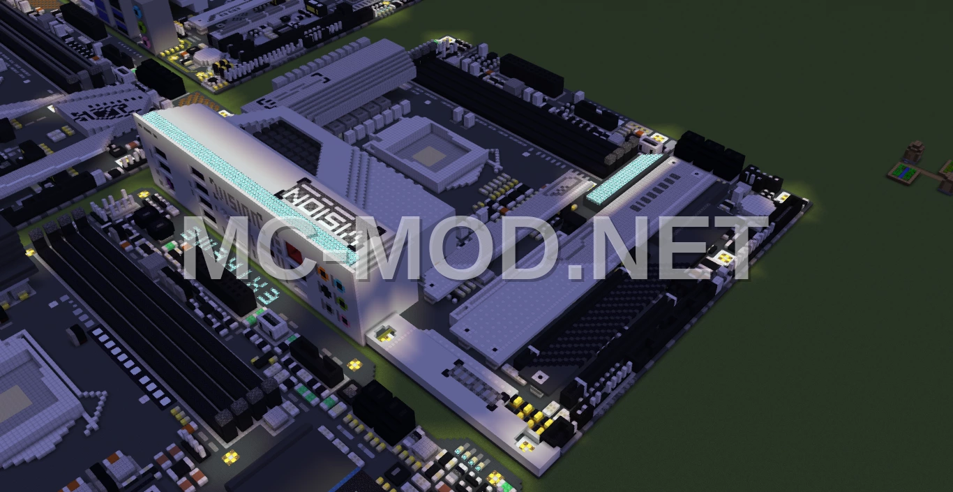 Intel Z590 Vision G Motherboard Voxel Art