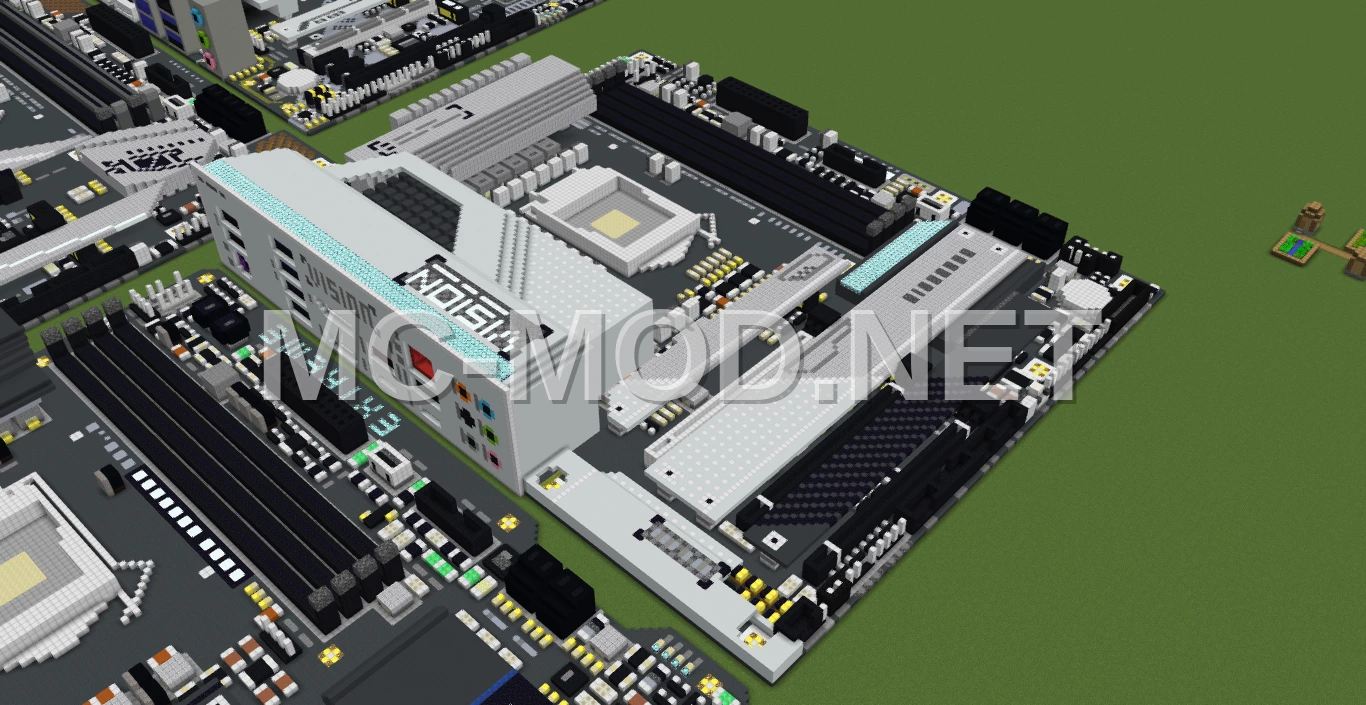Intel Z590 Vision G Motherboard Voxel Art