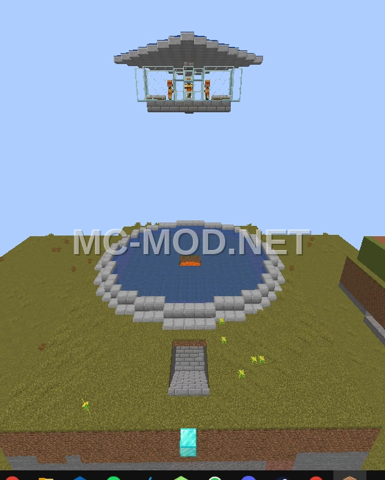 Simple Iron Farm Schematic