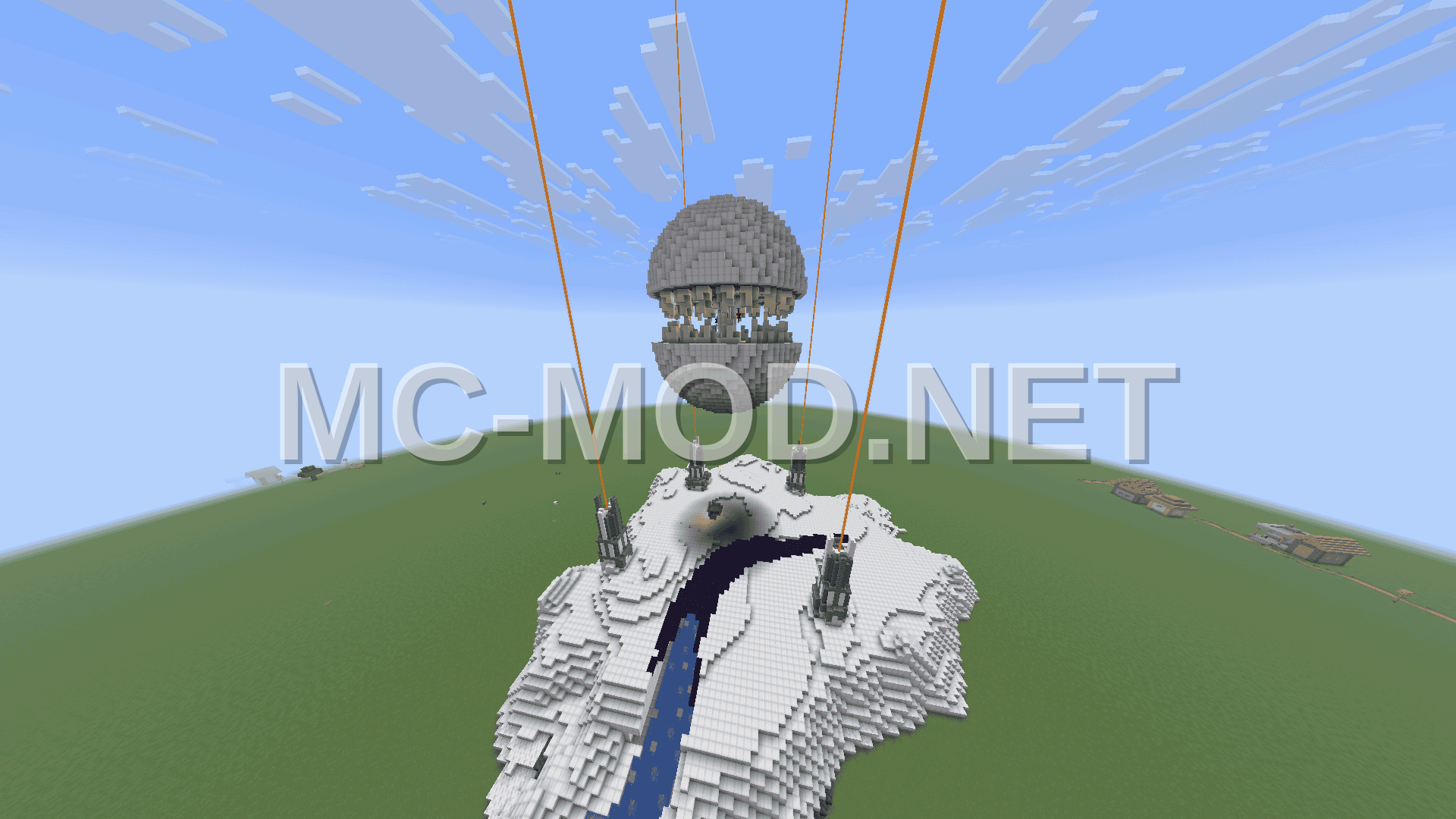 Iron Farm With Aquatic Monument