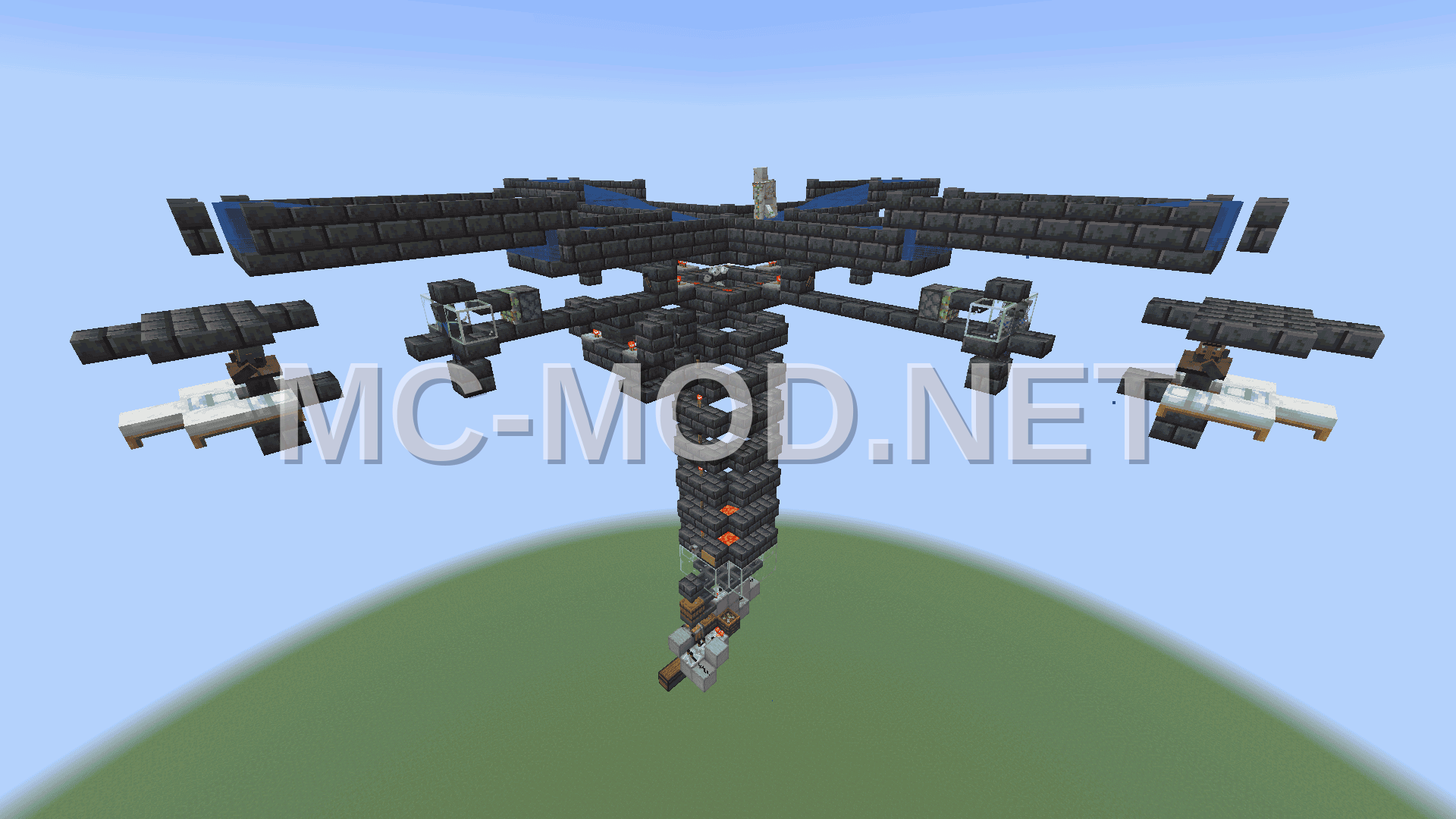 Iron Farm With AutoCrafter And On/Off