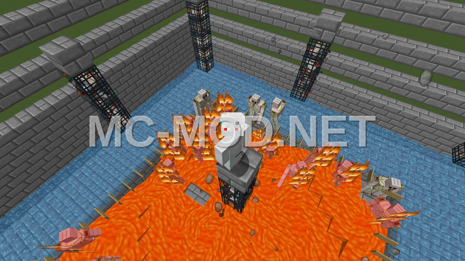 Iron Golem Farm Schematic