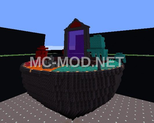 Floating Island Nether Portal