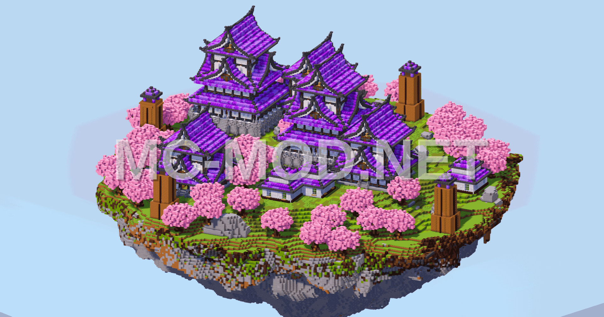 Japanese Floating Island Amethyst Build