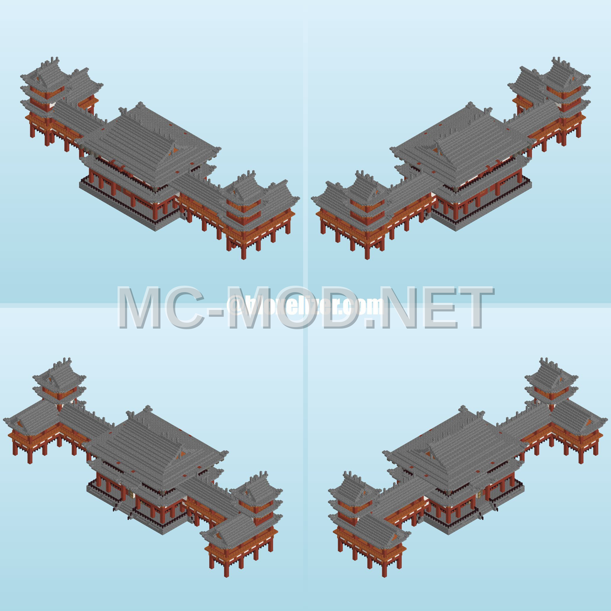 Japanese Temple – Red Terracotta Structure