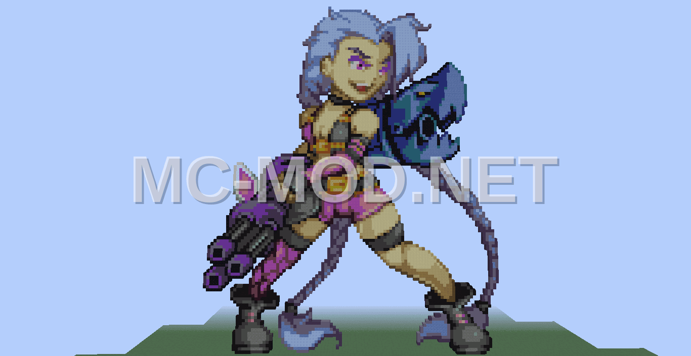 Jinx League of Legends Pixel Art