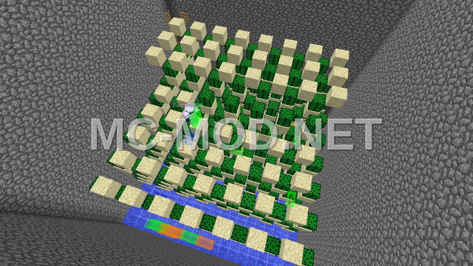 Large Cactus Farm with 15 Levels