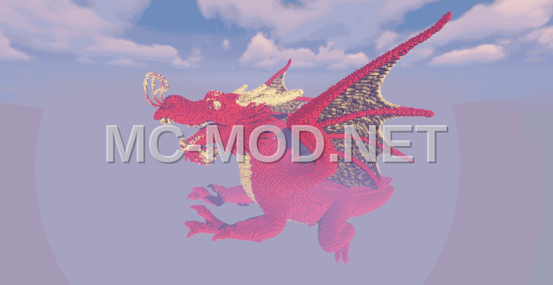 Large Crimson Cloud Dragon