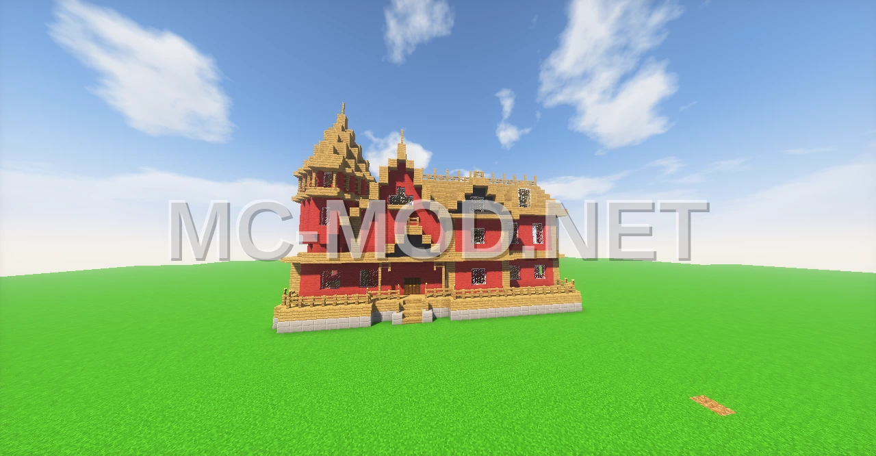 Large Red Wool Mansion