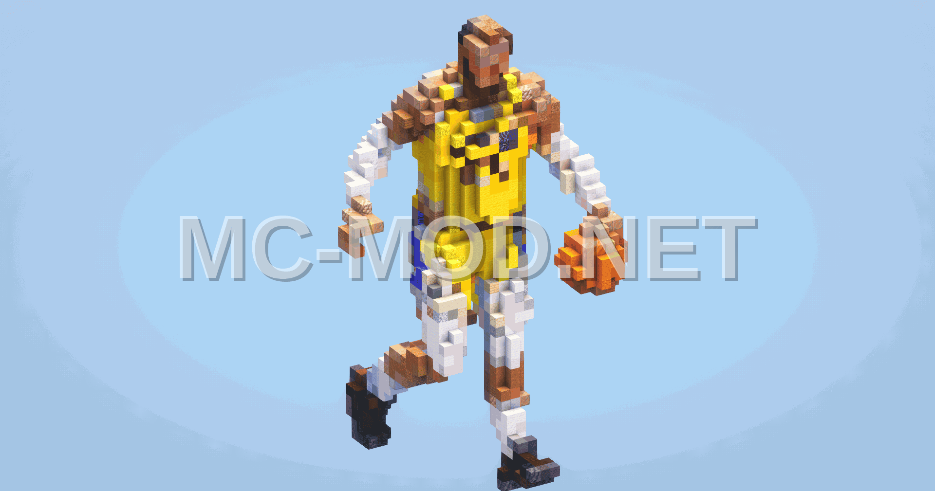 LeBron James Pixel Art Statue