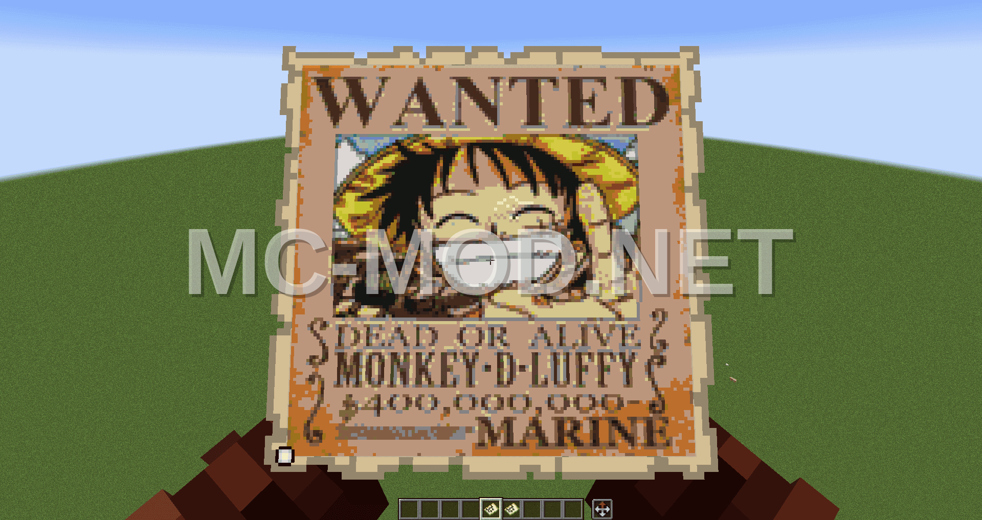 Luffy Wanted Poster 400 Million Bounties