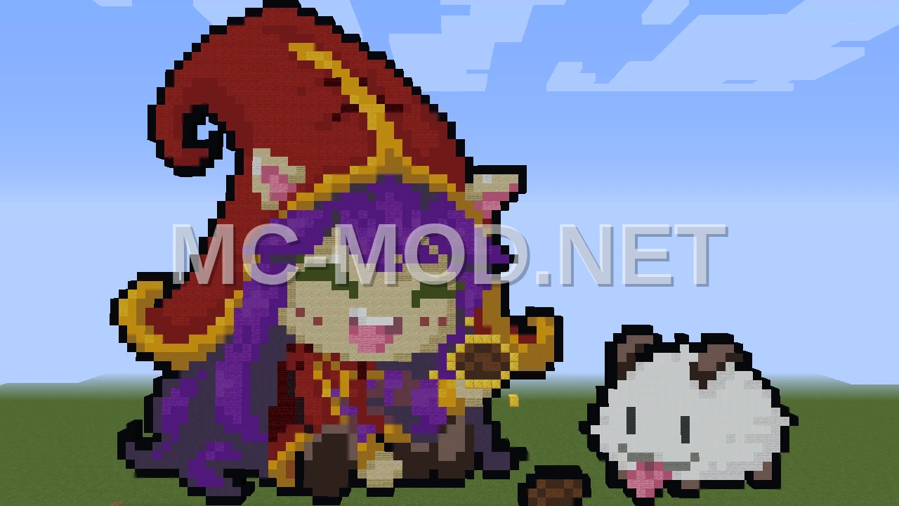 Lulu League of Legends Pixel Art