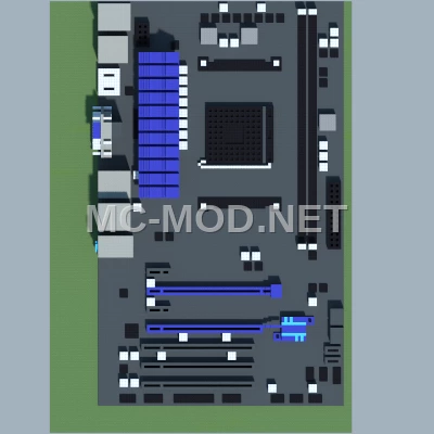 MSI AMD Motherboard Minecraft Recreation