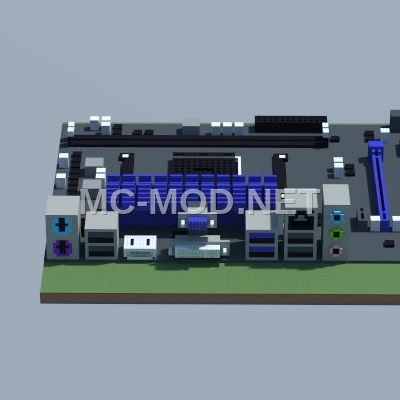 MSI AMD Motherboard Minecraft Recreation