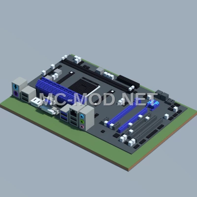 MSI AMD Motherboard Minecraft Recreation