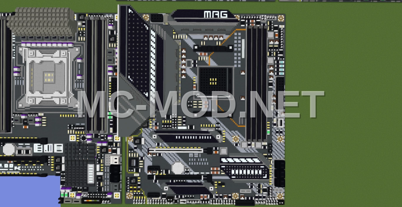 MSI MAG B550 Tomahawk Motherboard Pixel Art