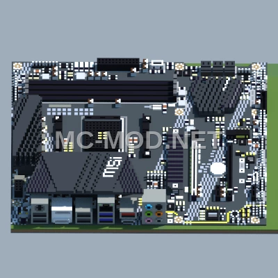 MSI PRO B550-A Motherboard Pixel Art