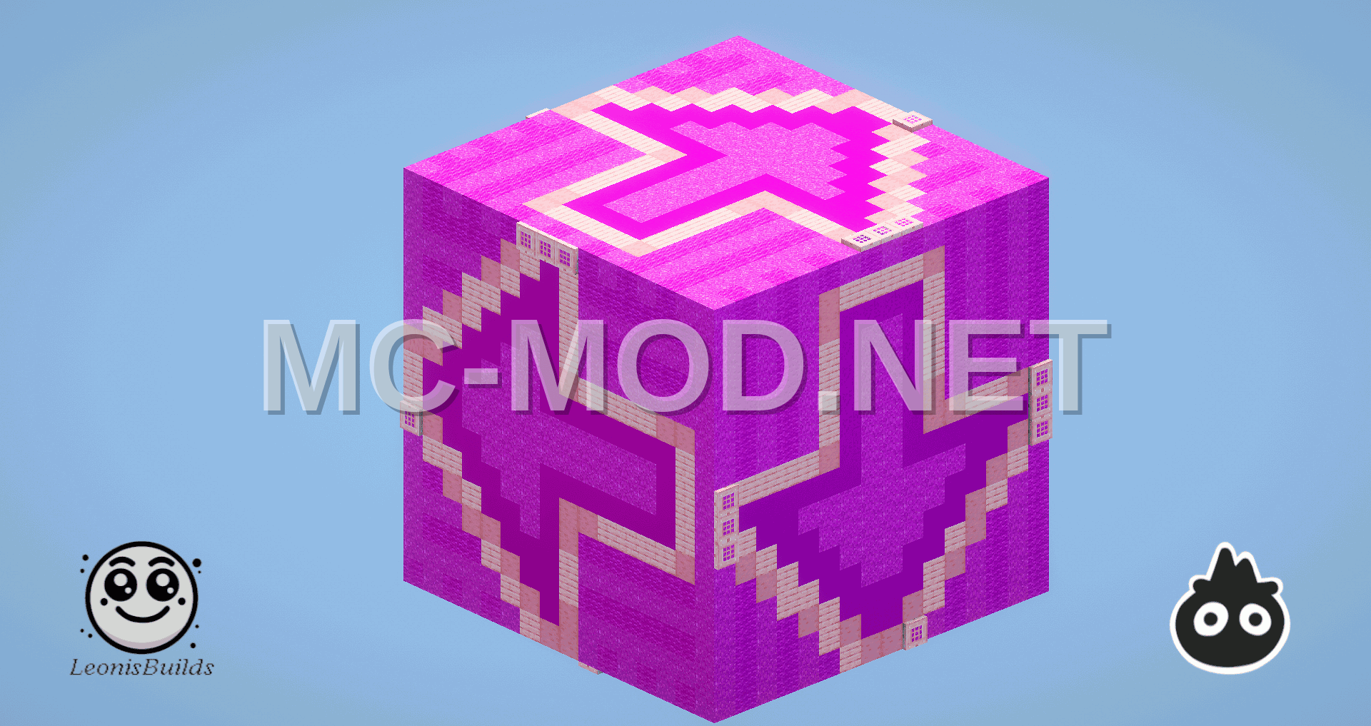 Magenta Glazed Terracotta Structure
