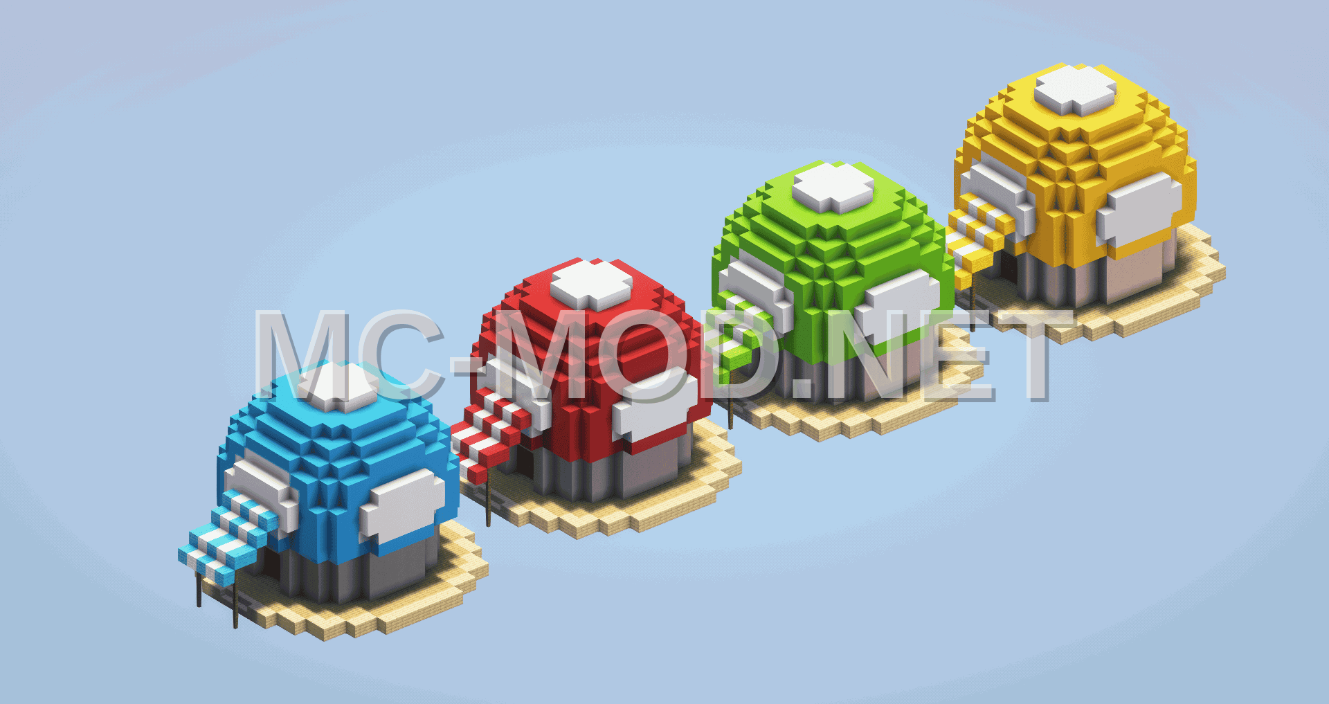 Mario Mushroom House A Minecraft Build