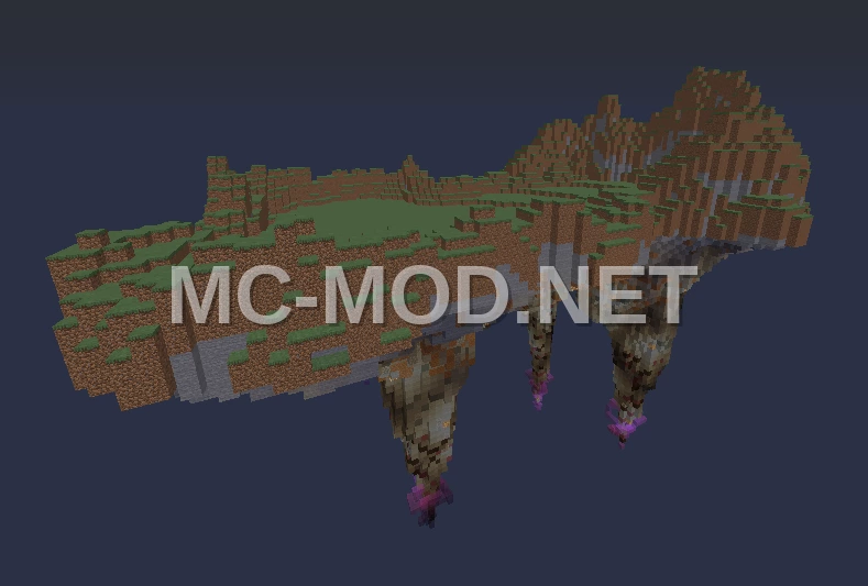 Massive Floating Island With Cave