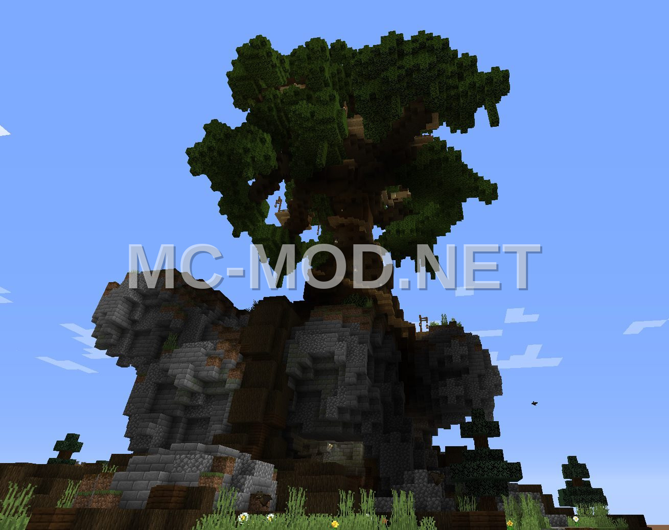 Massive Oak Treehouse Structure