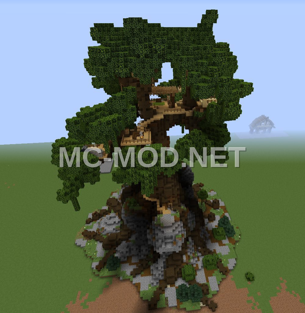 Massive Oak Treehouse Structure