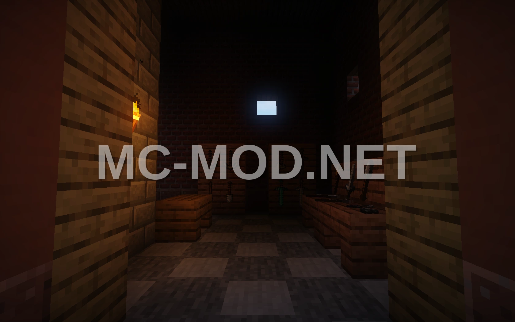 Medieval Blacksmith House With Armor Stand Details