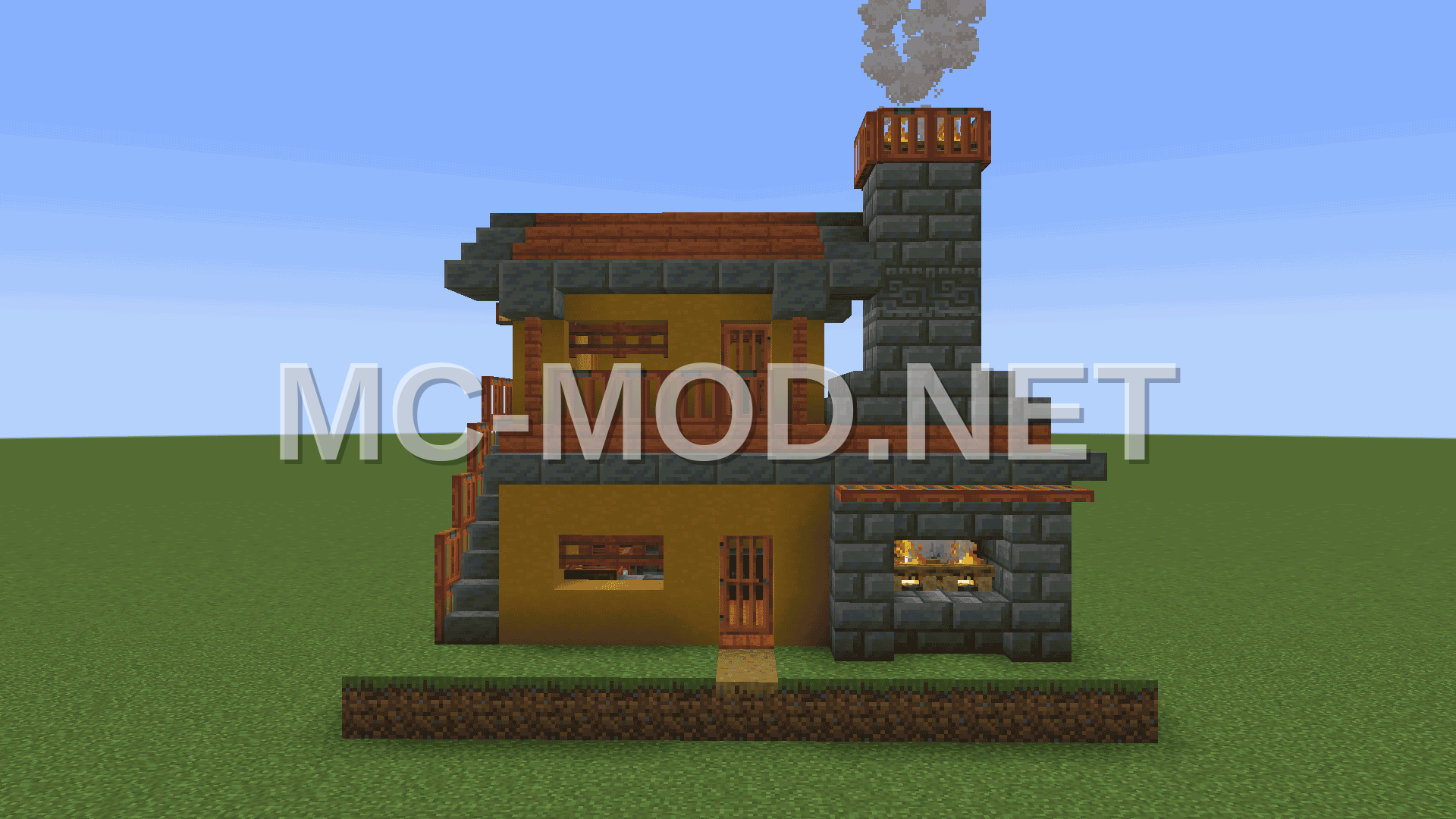 Medieval Blacksmith House With Yellow Terracotta
