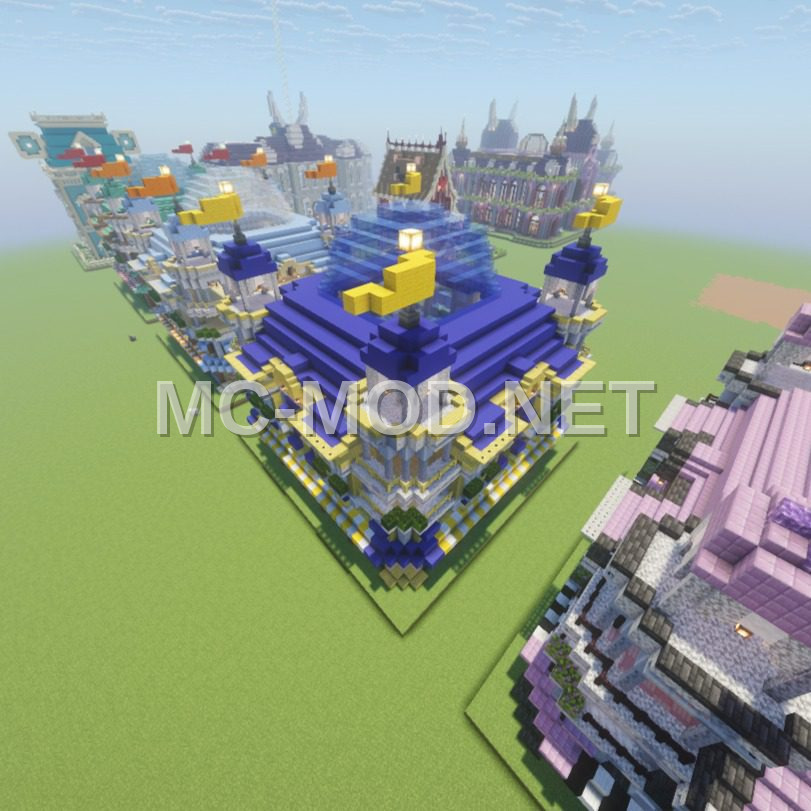 Medieval Blue Shop With Dome