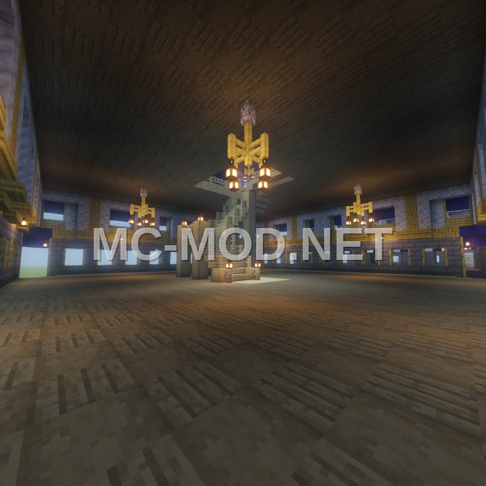 Medieval Blue Shop With Dome
