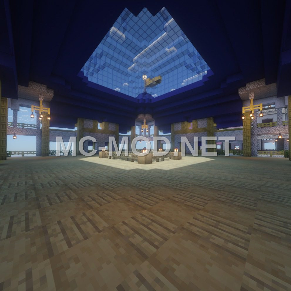 Medieval Blue Shop With Dome