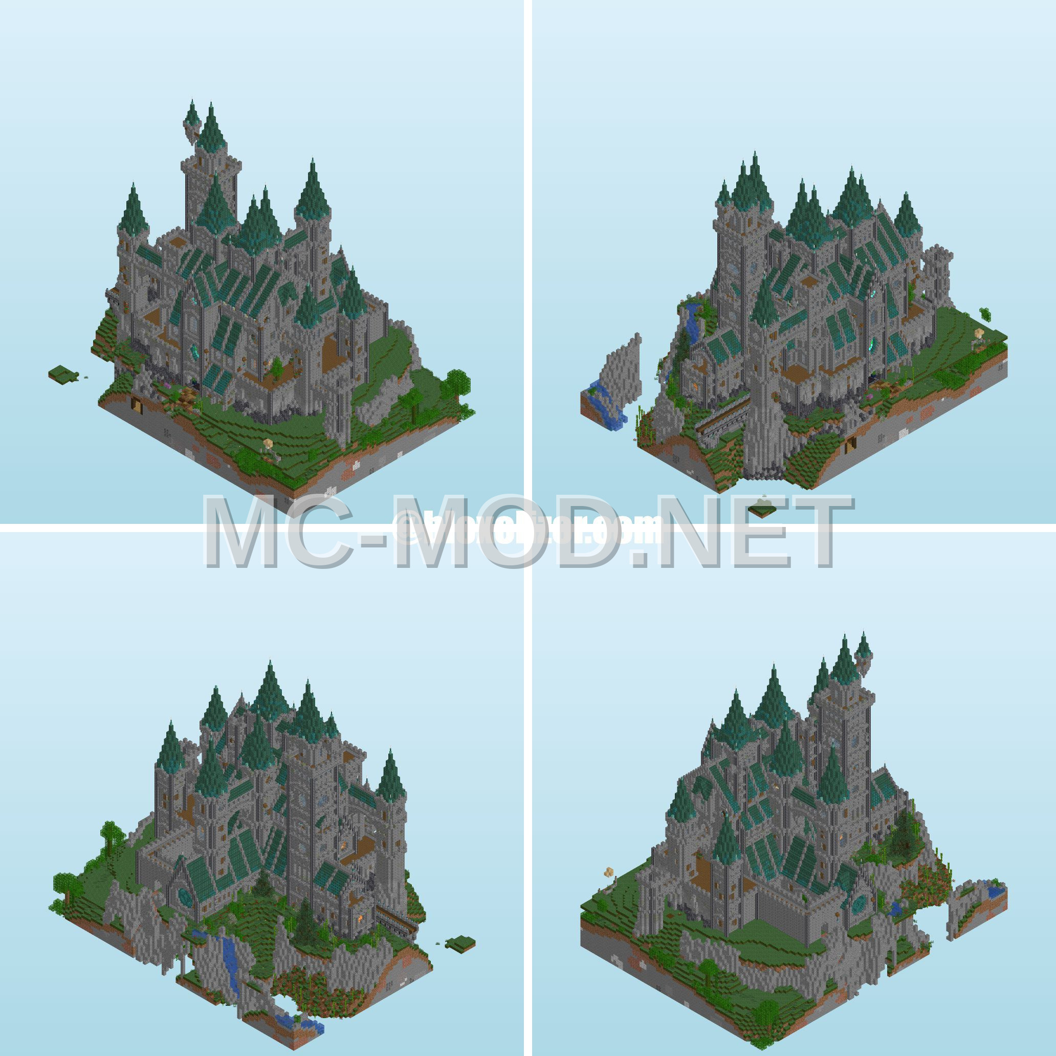 Stone Brick Medieval Fortress