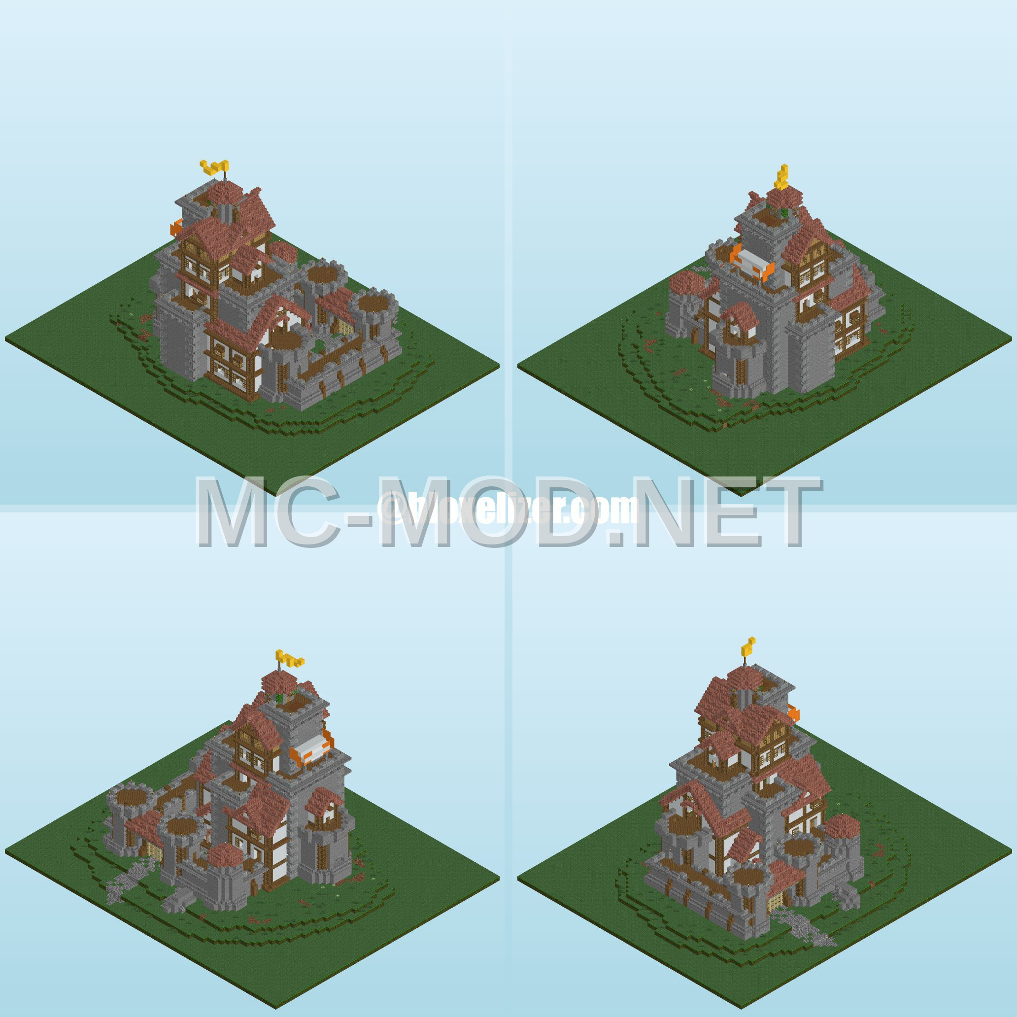 Medieval Castle Structure – 20252 Blocks