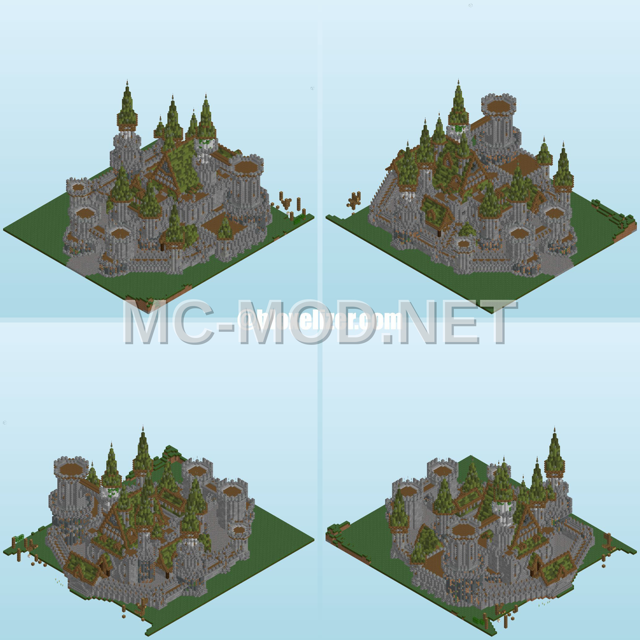 Grand Medieval Stone Castle