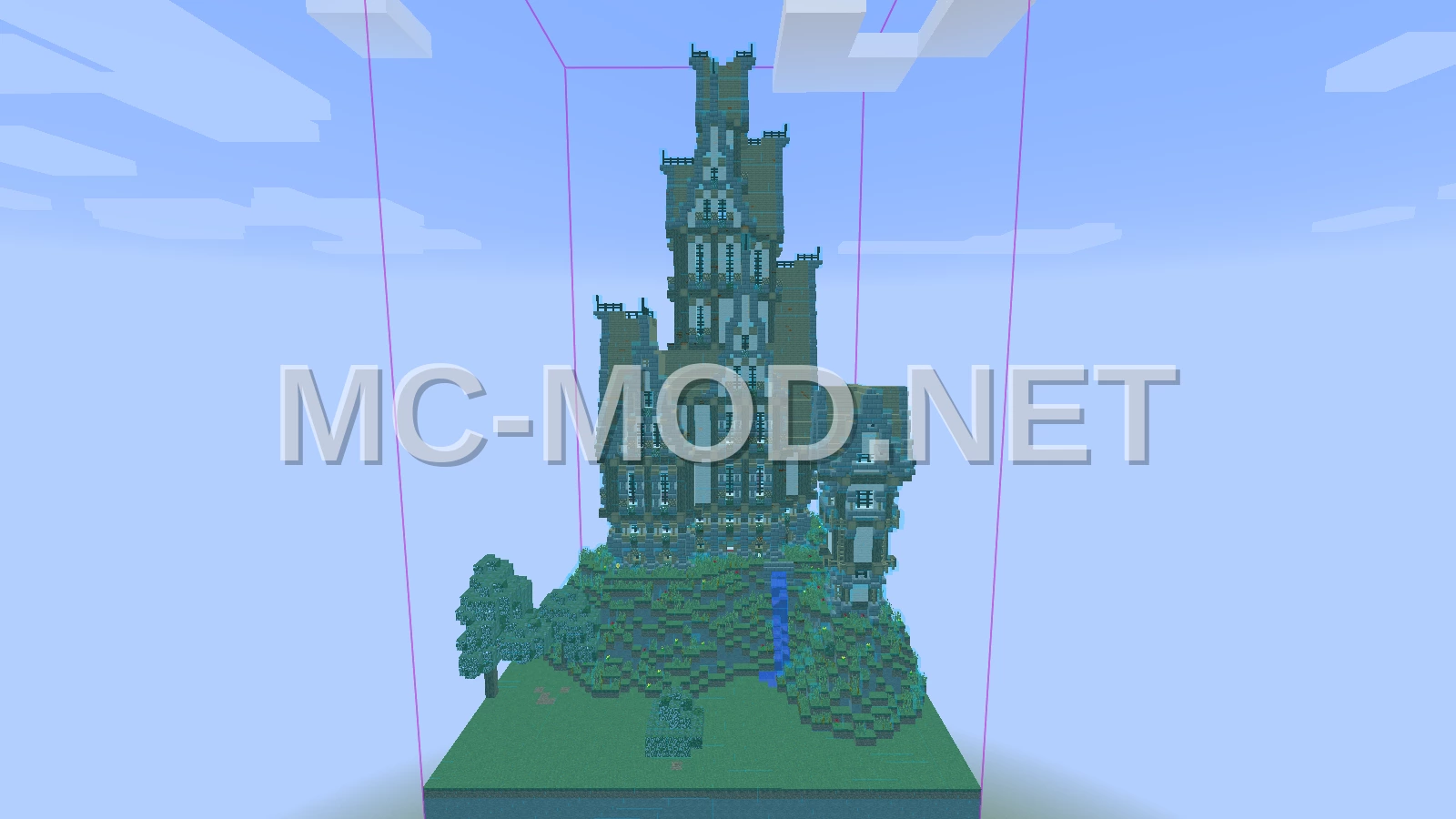 Large Medieval Stone Castle Structure