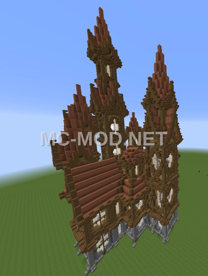 Oak Terracotta Medieval Castle