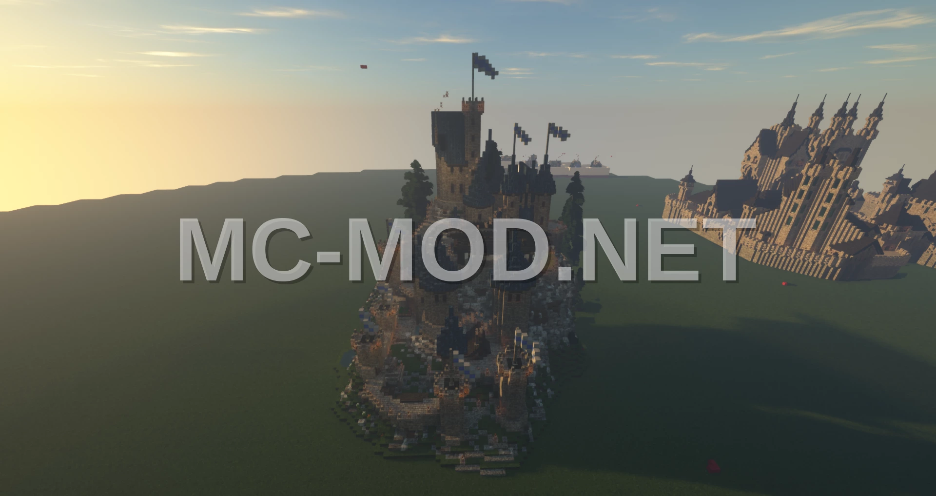 Medieval Castle with Furnished Interior and Gardens