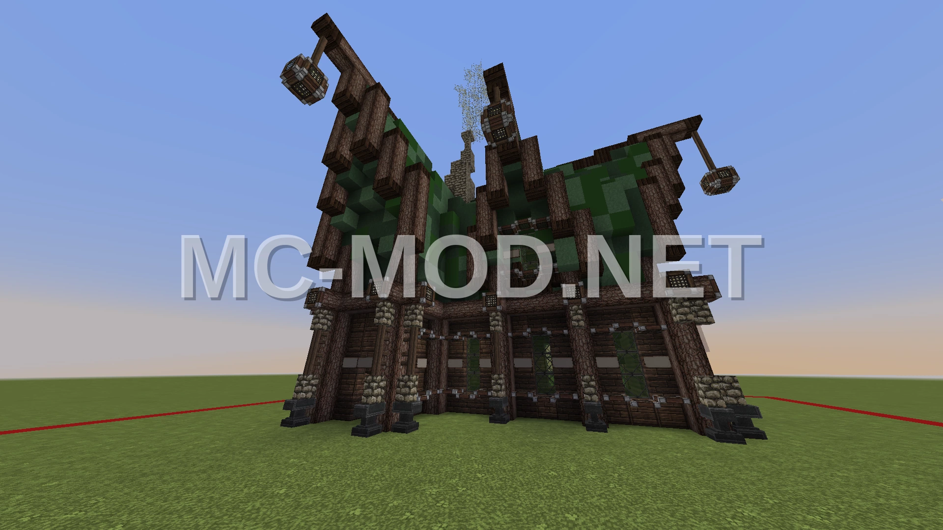 Green Medieval Fantasy House