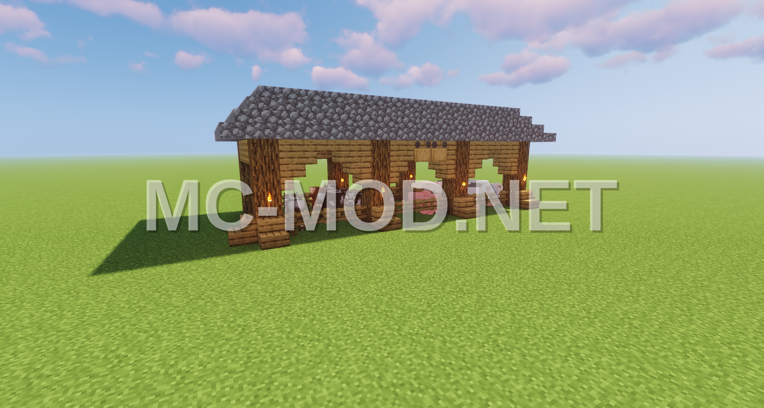 Medieval Farmhouse With Animals
