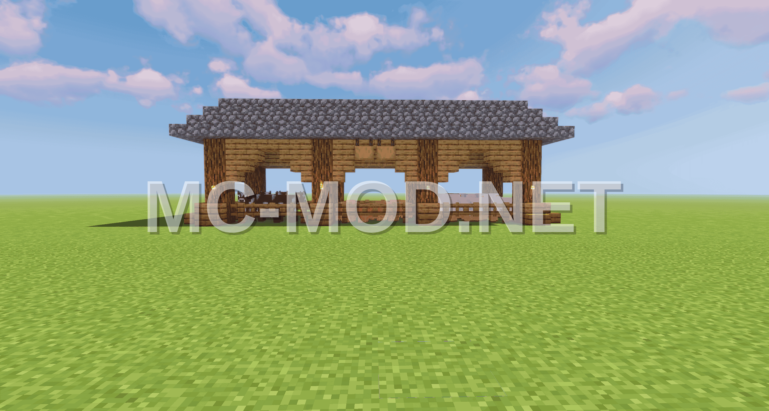 Medieval Farmhouse With Animals