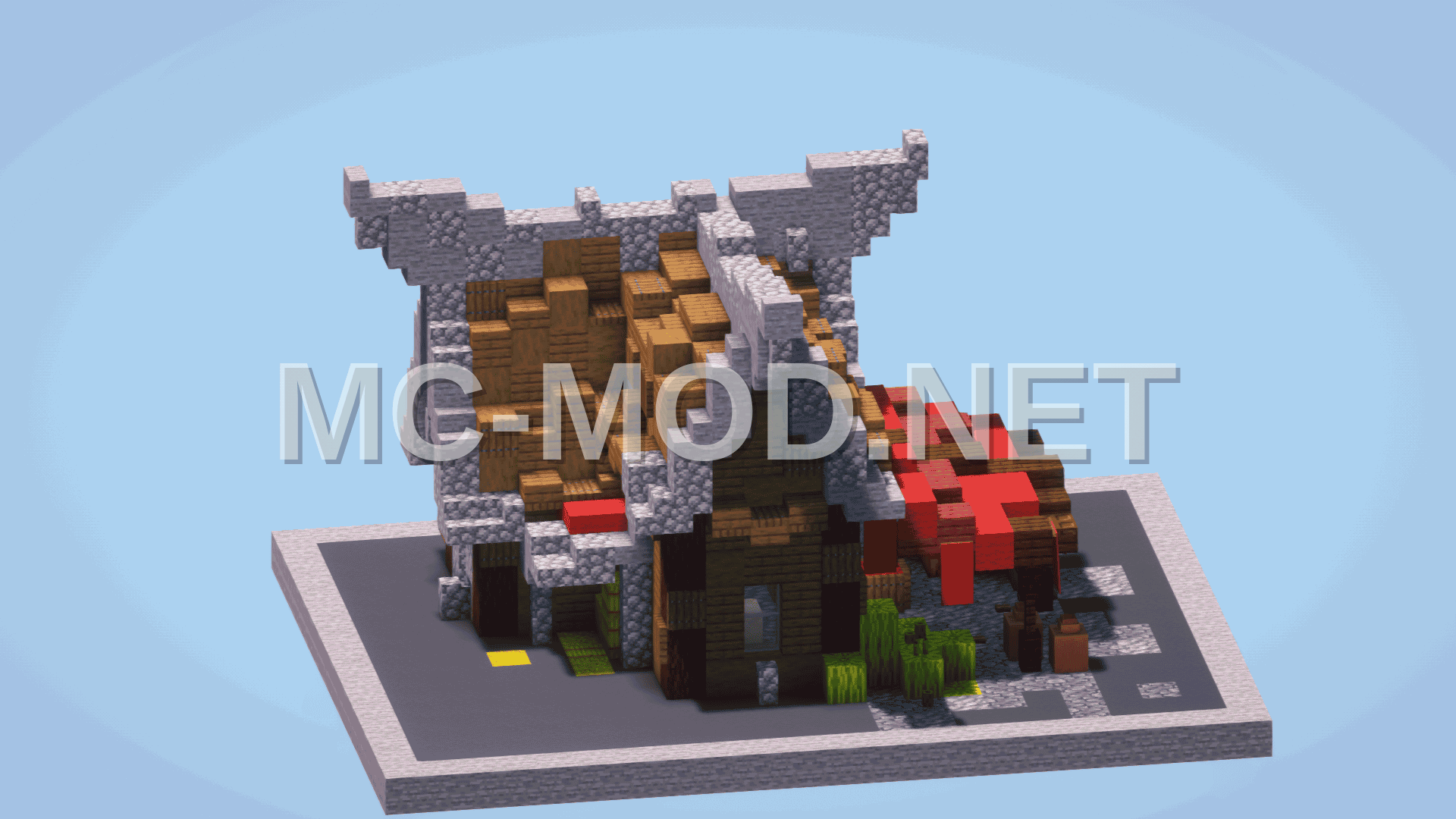 Medieval Fruit Shop – Small Minecraft Structure