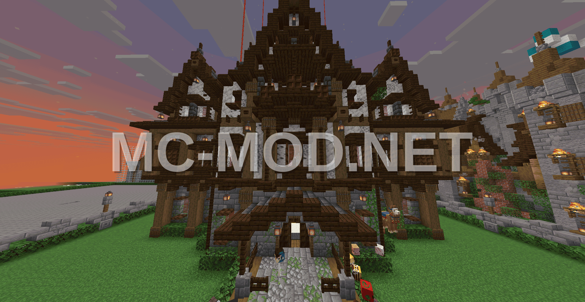 Medieval Spruce Log House