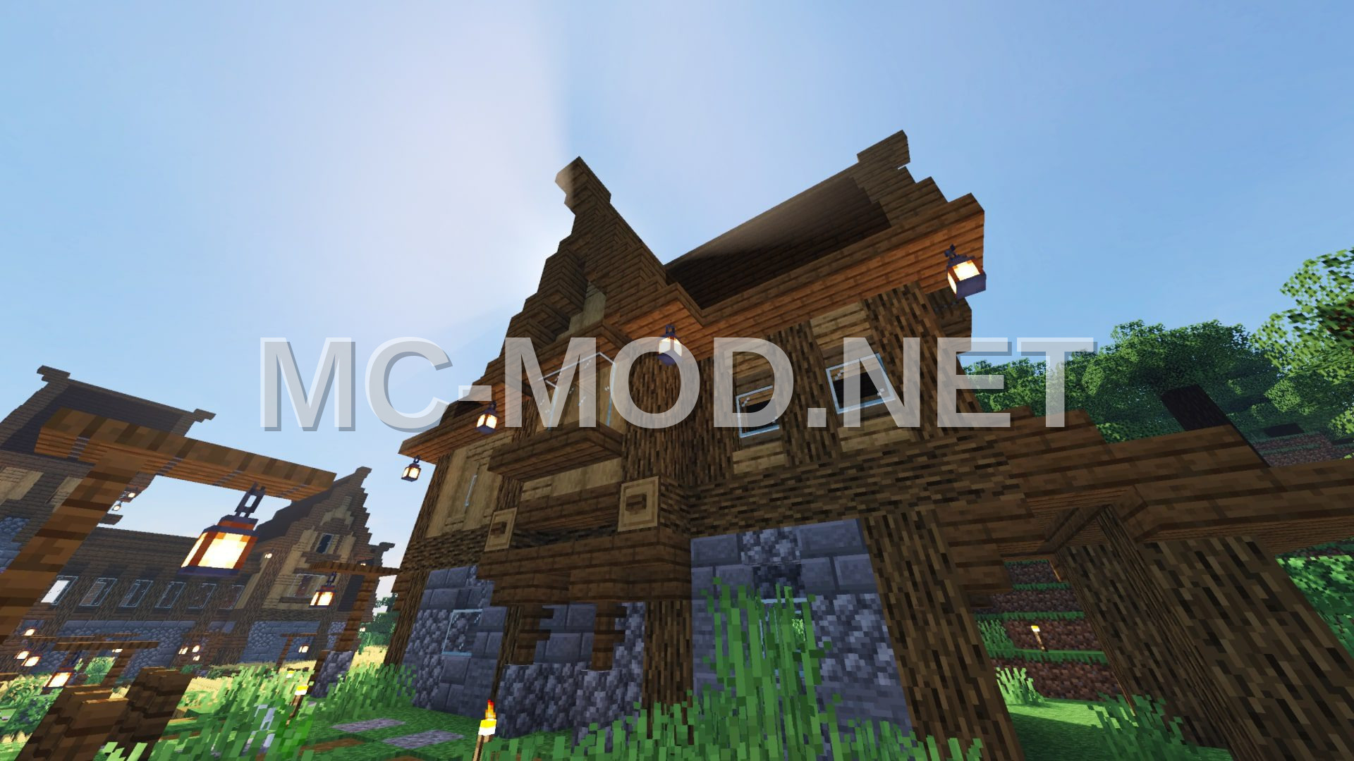 Medieval House With Dark Oak Accents