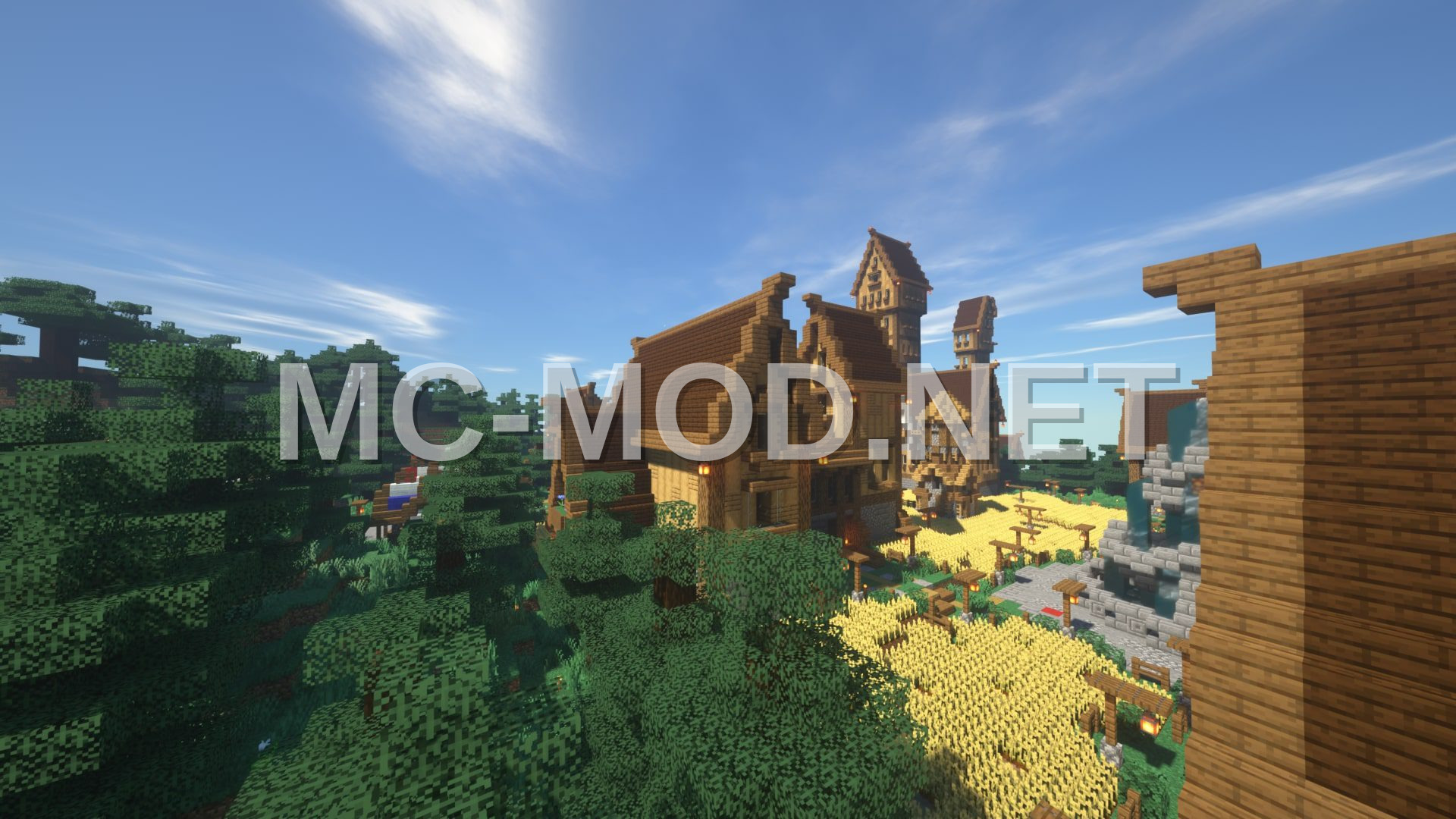 Medieval Oak Log House