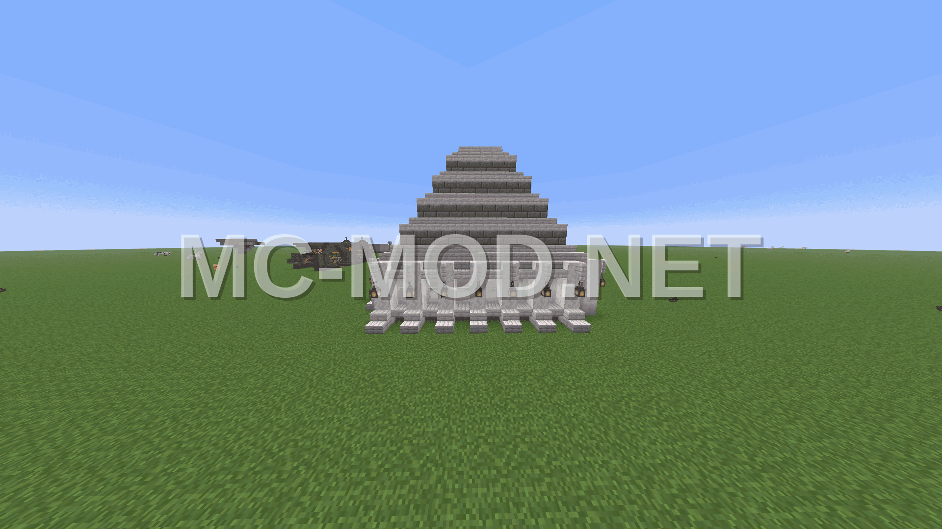 Medieval House – White Concrete & Stone Bricks