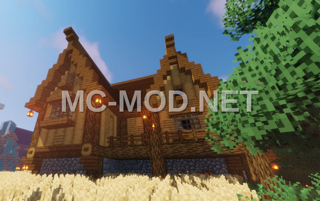Medieval Cottage With Spruce Accents